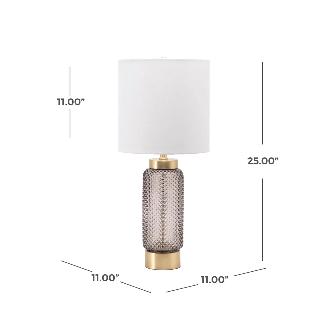 NuLOOM Barley 25" Glass Table Lamp Lighting 4 NuLOOM Barley 25" Glass Table Lamp Lighting