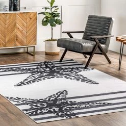 NuLOOM New Arrivals Starfish Machine Washable Area Rug