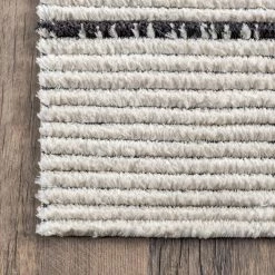 NuLOOM Joyce Contemporary Stripes Soft Shaggy Textured Fringe Area Rug New Arrivals