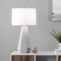 NuLOOM Oslo 28" Cement Table Lamp