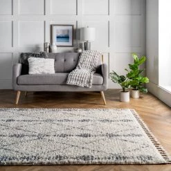 NuLOOM New Arrivals Selah Geometric Shag Area Rug 39 NuLOOM New Arrivals Selah Geometric Shag Area Rug