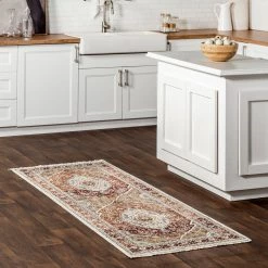 NuLOOM Jaime Traditional Medallion Fringe Area Rug