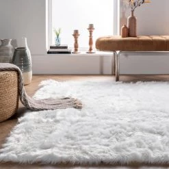 NuLOOM Rodolfo Faux Sheepskin Shag Area Rug Shags