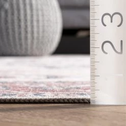 NuLOOM Layna Machine Washable Distressed Vintage Area Rug