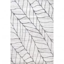 NuLOOM Lanette Abstract Leaves Machine Washable Area Rug