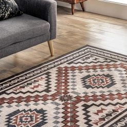 NuLOOM Leighton Machine Washable Southwestern Medallion Area Rug