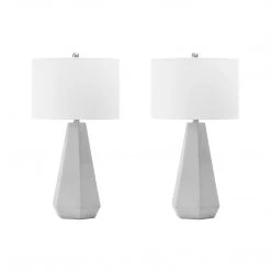 NuLOOM Oslo 28" Cement Table Lamp 13 NuLOOM Oslo 28