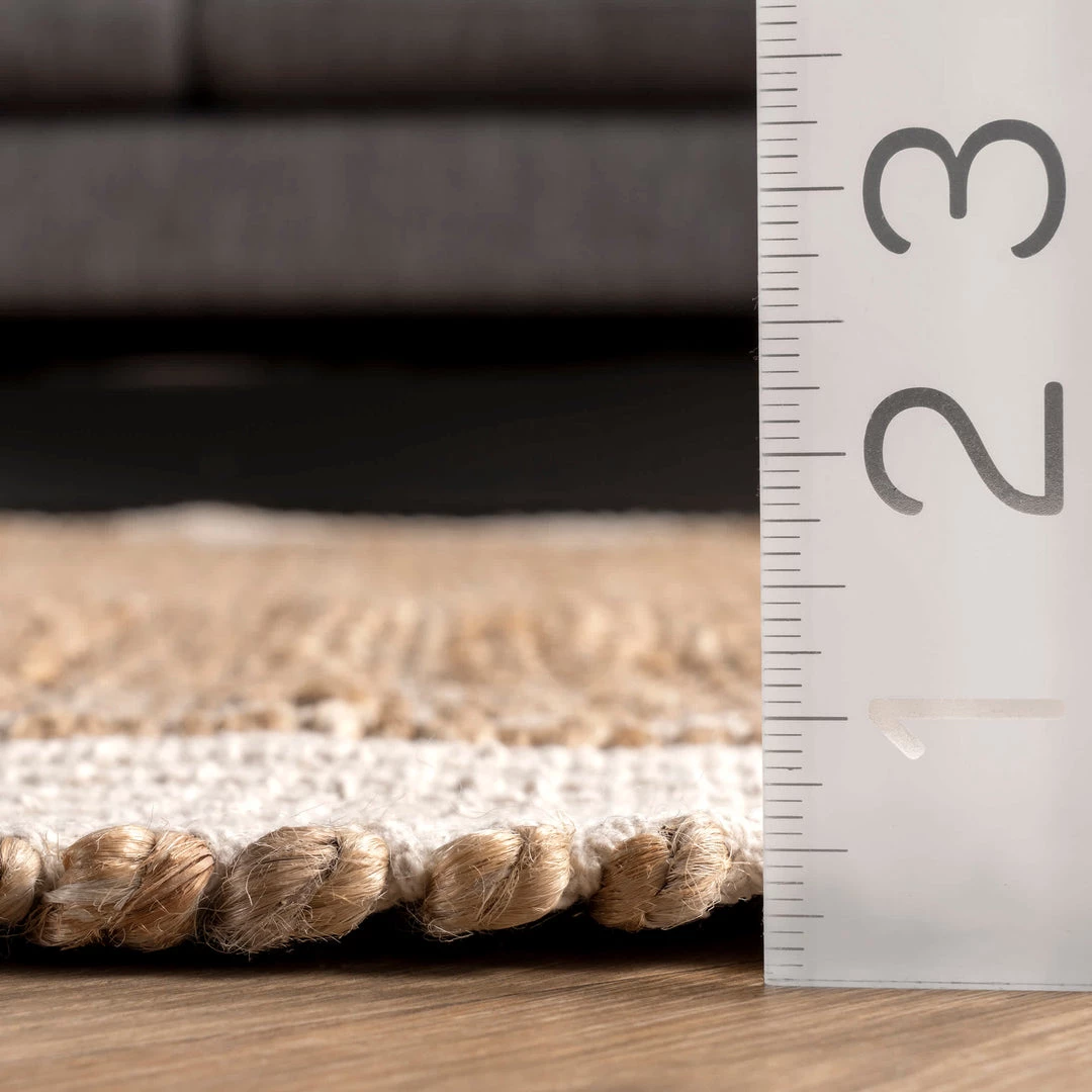 NuLOOM Cotton Bordered Jute Area Rug 3 NuLOOM Cotton Bordered Jute Area Rug