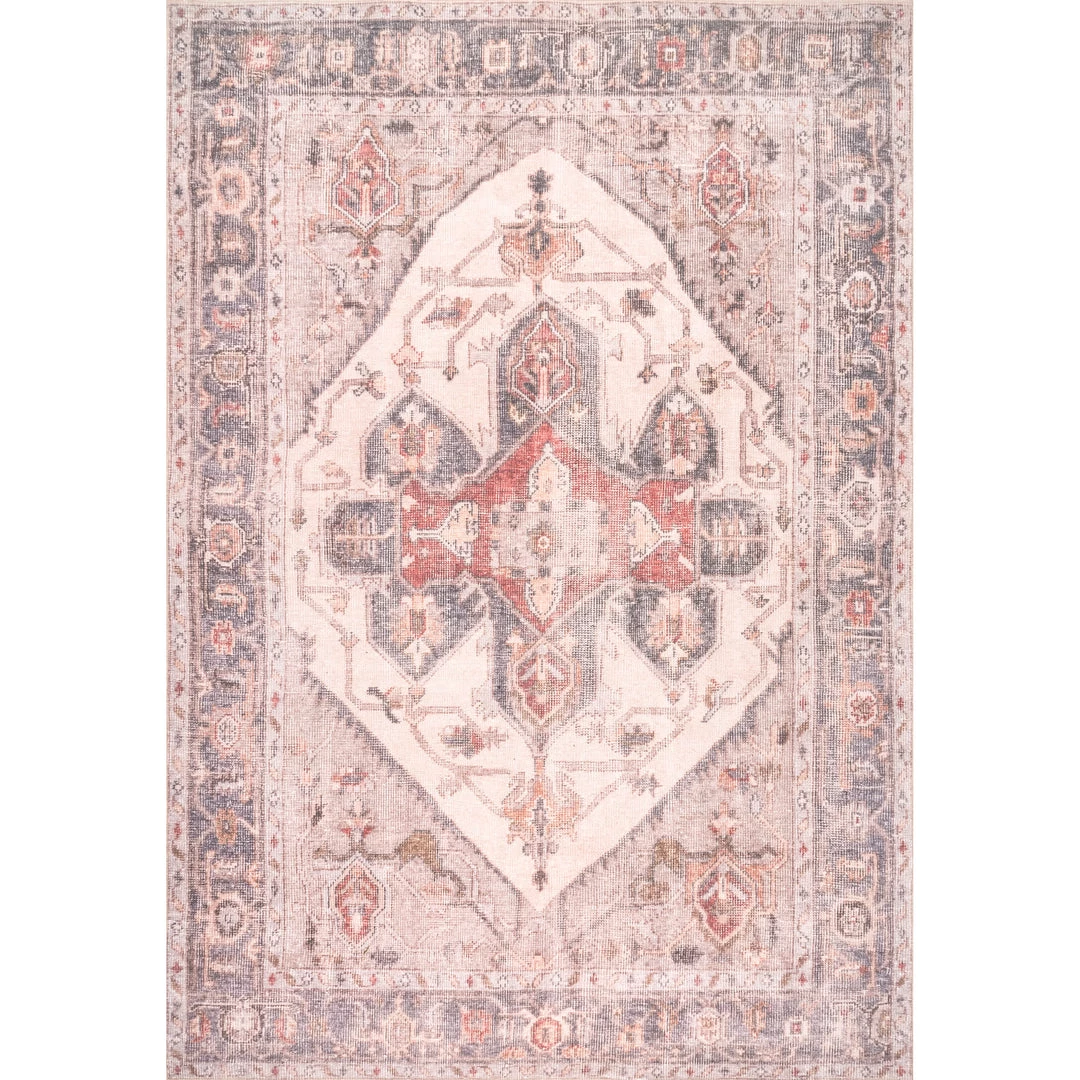NuLOOM New Arrivals Gillian Vintage Medallion Area Rug 1 NuLOOM New Arrivals Gillian Vintage Medallion Area Rug