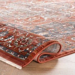 NuLOOM Oliveira Floral Medallion Fringe