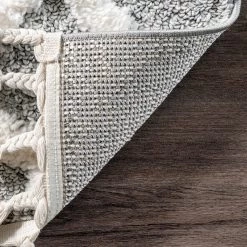 NuLOOM Wylde High Low Soft Shaggy Diamond Moroccan Tassel Area Rug New Arrivals