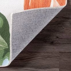 NuLOOM Dining Room Nevaya Machine Washable Floral Leaves Area Rug 16 NuLOOM Dining Room Nevaya Machine Washable Floral Leaves Area Rug