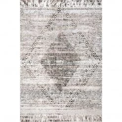 NuLOOM Kenia Distressed Diamond Cotton Blend Area Rug