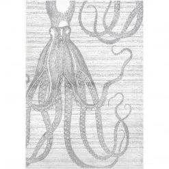 NuLOOM Thomas Paul Power Loomed Octopus Contemporary