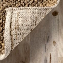 NuLOOM Lilah Hand Woven Jute And Cotton Plaid New Arrivals