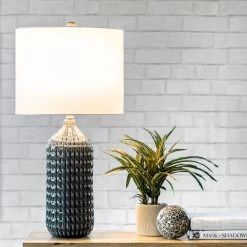 NuLOOM New Arrivals Napa 30" Ceramic Table Lamp