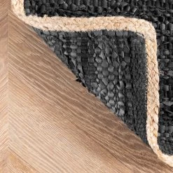 NuLOOM Sabby Hand Woven Leather Flatweave Area Rug New Arrivals