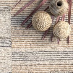 NuLOOM Palmer Hand Tufted Wool Striped Area Rug New Arrivals