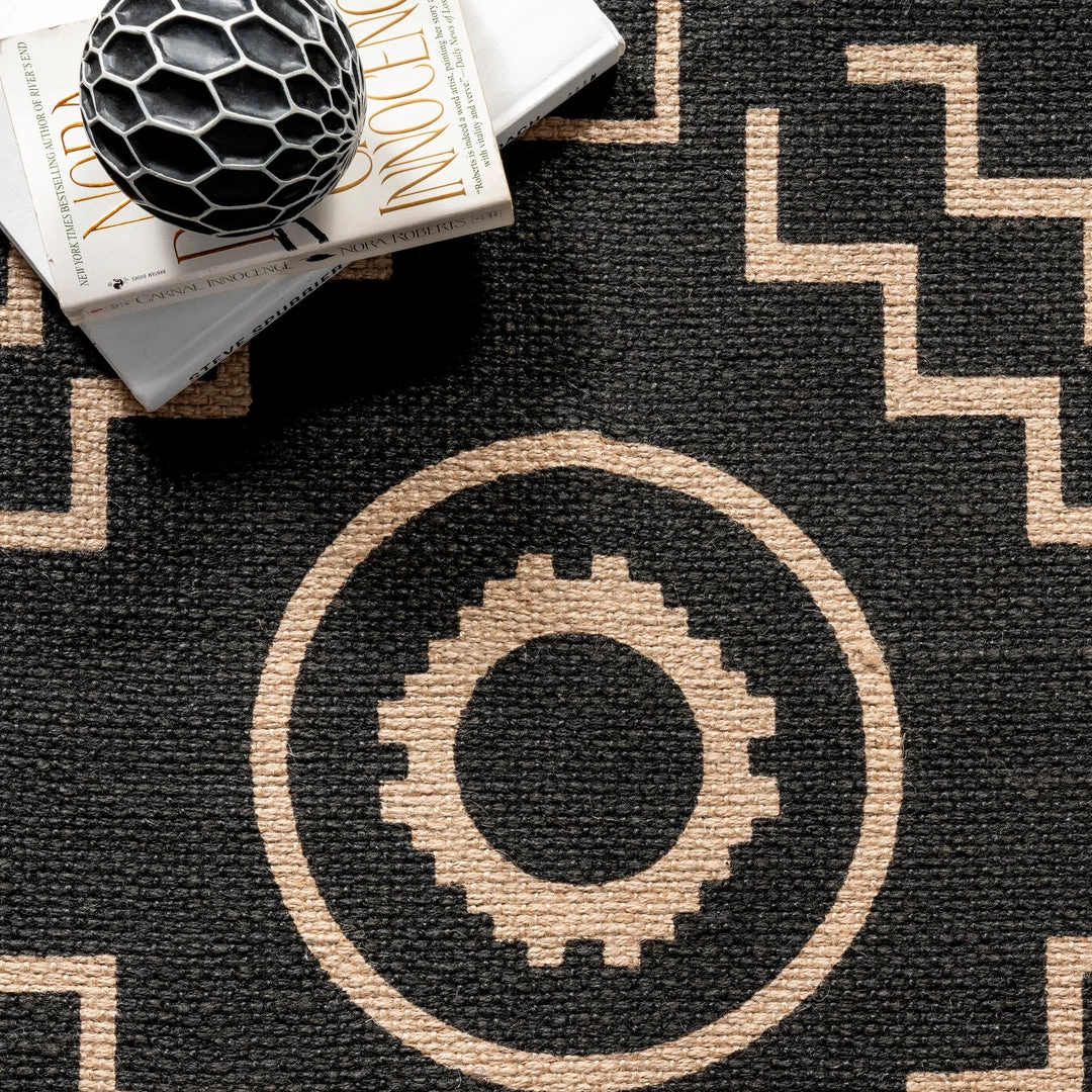 NuLOOM New Arrivals Gretel Tribal Motif Jute Tassel Area Rug 6 NuLOOM New Arrivals Gretel Tribal Motif Jute Tassel Area Rug