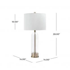 NuLOOM New Arrivals Bayhill 28" Glass Table Lamp 43 NuLOOM New Arrivals Bayhill 28