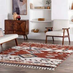NuLOOM Southwestern Rosemarie Moroccan Tassel Shag Area Rug New Arrivals