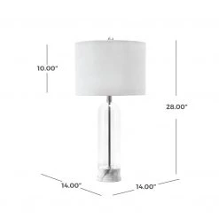 NuLOOM New Arrivals Bayhill 28" Glass Table Lamp 35 NuLOOM New Arrivals Bayhill 28