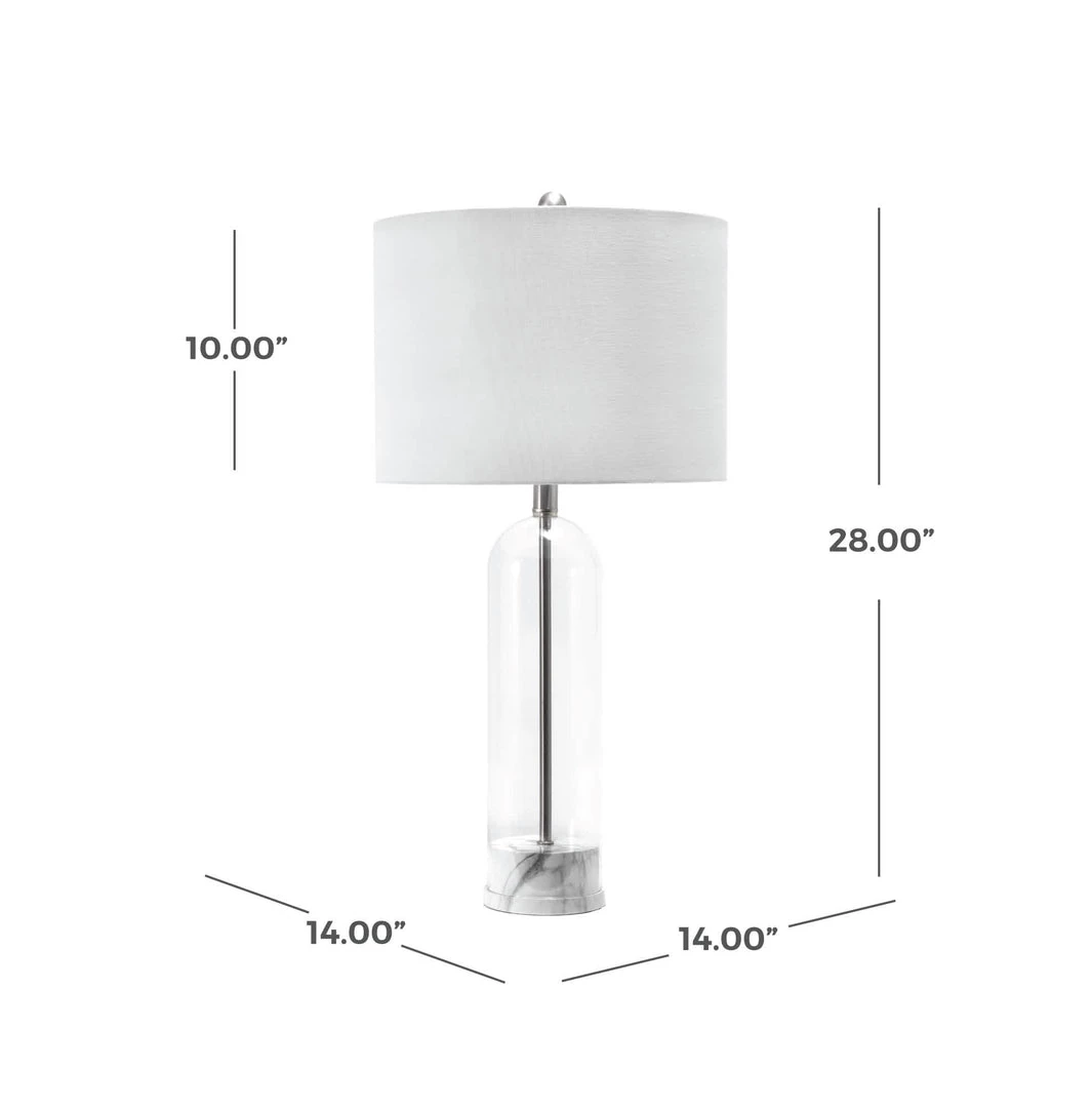 NuLOOM New Arrivals Bayhill 28" Glass Table Lamp 12 NuLOOM New Arrivals Bayhill 28" Glass Table Lamp