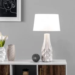 NuLOOM Granada 24" Ceramic Table Lamp