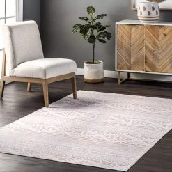 NuLOOM New Arrivals Calia Machine Washable Aztec Bands Area Rug