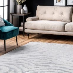 NuLOOM Contemporary Hand Tufted Plush Zebra Area Rug 44 NuLOOM Contemporary Hand Tufted Plush Zebra Area Rug