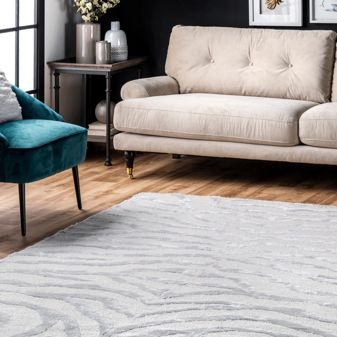 NuLOOM Contemporary Hand Tufted Plush Zebra Area Rug 9 NuLOOM Contemporary Hand Tufted Plush Zebra Area Rug