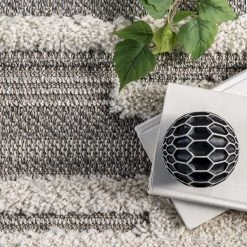 NuLOOM Kaira High Low Textured Shaggy Striped Area Rug