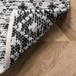 NuLOOM New Arrivals Hartford Leather Moroccan Flatweave