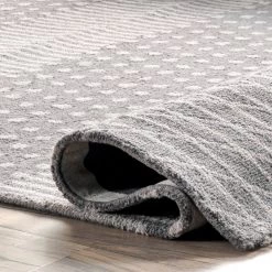 NuLOOM Maggie Hand Tufted Wool Polka Dot Stripe Area Rug