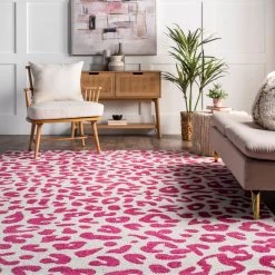 NuLOOM Leopard Print Area Rug Traditional