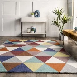 NuLOOM New Arrivals Sophie Wool Modern Abstract Collage Area Rug