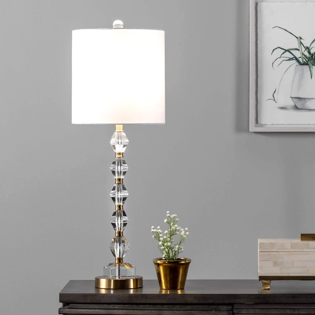 NuLOOM Lighting Ferrara 29" Crystal Table Lamp 2 NuLOOM Lighting Ferrara 29" Crystal Table Lamp