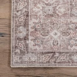 NuLOOM New Arrivals Elsa Machine Washable Floral Blossom Medallion Area Rug 23 NuLOOM New Arrivals Elsa Machine Washable Floral Blossom Medallion Area Rug