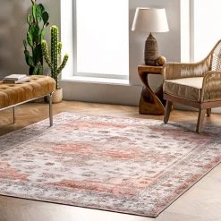 NuLOOM Banks Machine Washable Faded Vintage Area Rug New Arrivals