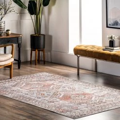 NuLOOM Mae Machine Washable Tribal Motif Area Rug New Arrivals 43 NuLOOM Mae Machine Washable Tribal Motif Area Rug New Arrivals