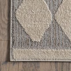 NuLOOM Senna High Low Textured Diamond Banded Area Rug New Arrivals