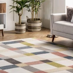 NuLOOM Marisa Vintage Plaid Area Rug New Arrivals