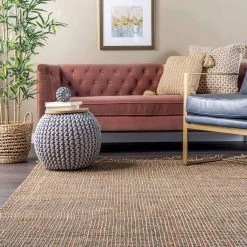 NuLOOM New Arrivals Seagrass And Jute Flatweave