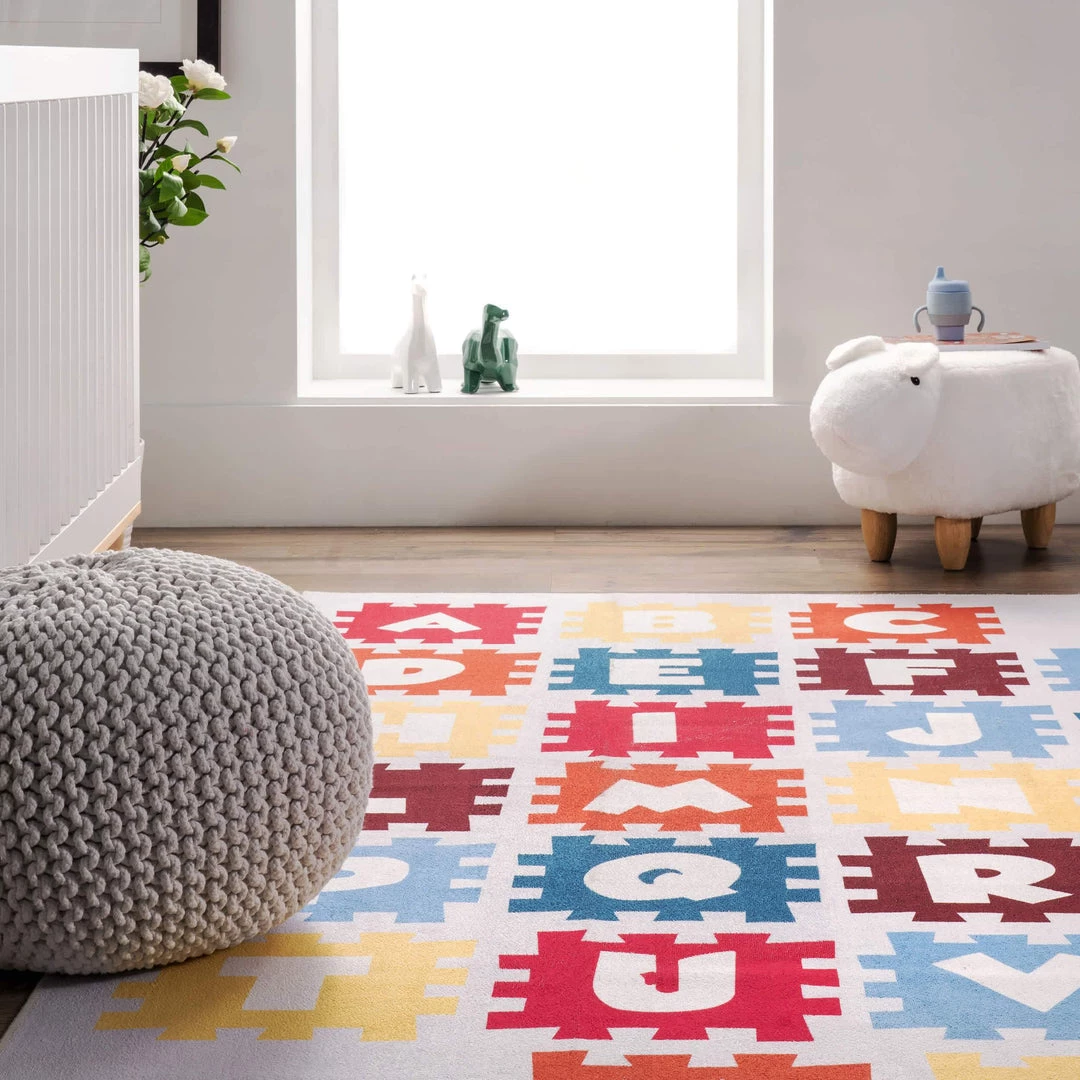 NuLOOM Kayden Alphabet Jigsaw Kids Washable Area Rug 8 NuLOOM Kayden Alphabet Jigsaw Kids Washable Area Rug