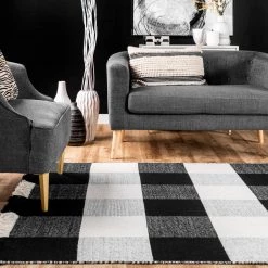 NuLOOM Fay Buffalo Plaid Fringe Area Rug New Arrivals