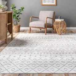 NuLOOM Audrey Machine Washable Geometric Moroccan Area Rug New Arrivals