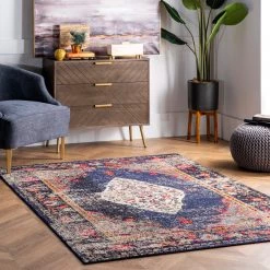 NuLOOM Vintage Medallion Veronica Area Rug Best Sellers