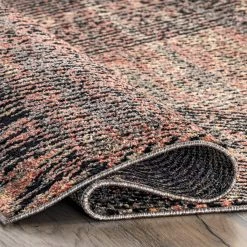 NuLOOM Kenia Distressed Diamond Cotton Blend Area Rug New Arrivals