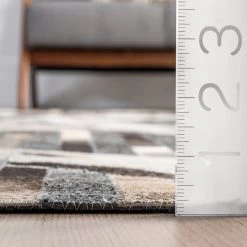 NuLOOM New Arrivals Mikah Leather Modern Centerpiece Area Rug