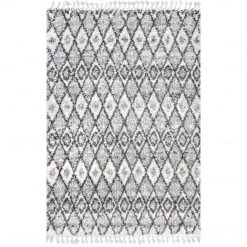 NuLOOM Yani Soft & Cozy Diamond Shag Tassel Area Rug